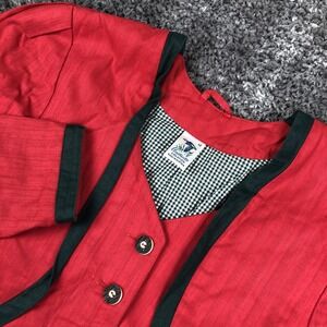 Constanze Creation Jacket Skirt Set Womens 40 Red Oktoberfest Austrian Trachten